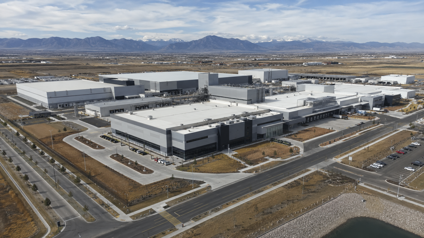Aerial view of Philip Morris International’s manufacturing campus in Aurora, Colorado