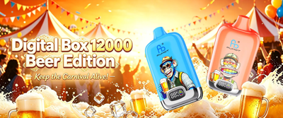 fumot vape digital box 12000 beer edition ad