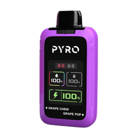 pyro duo 30000 disposable vape in full view