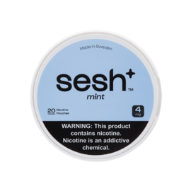 full packaging of sesh nicotine pouches