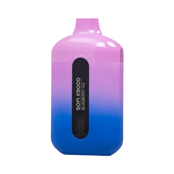 sofi x9000 zero nicotine disposable vape in full view