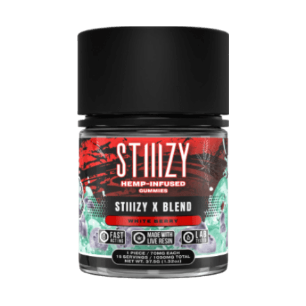 stiiizy x blend gummies in full view