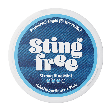 full view of stingfree snus strong blue mint