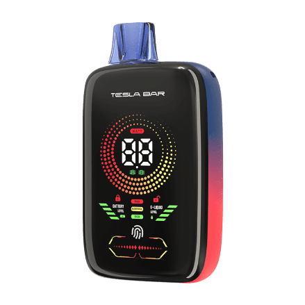 tesla bar xt 25000 disposable vape in full view