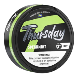 thursday dry nicotine pouches