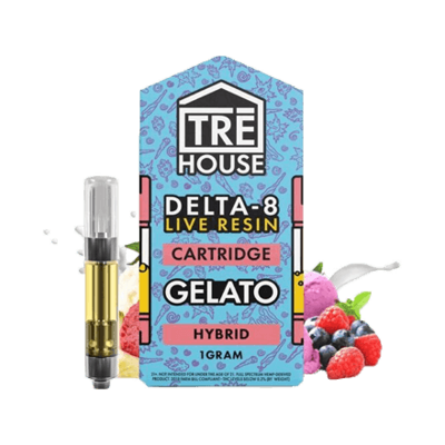 TRĒ House Live Resin Delta 8 Cartridge