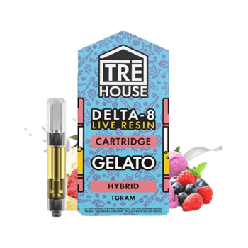 TRĒ House Live Resin Delta 8 Cartridge