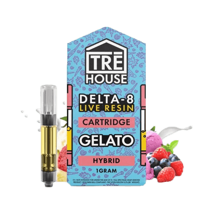 TRĒ House Live Resin Delta 8 Cartridge