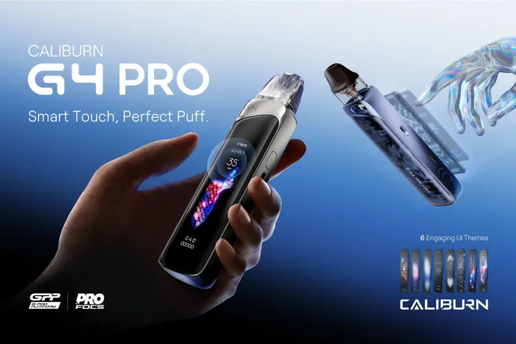 Image for One-Tap Vaping - CALIBURN G4 PRO Reinvents Touchscreen Pod Experience