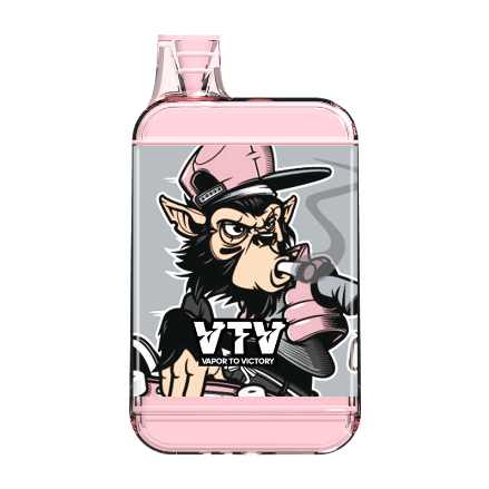 full view of vtv found 9000 disposable vape pink lemonade