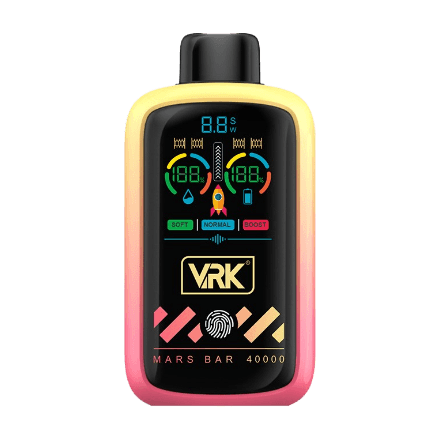 vrk mars bar 40000 disposable vape in full view